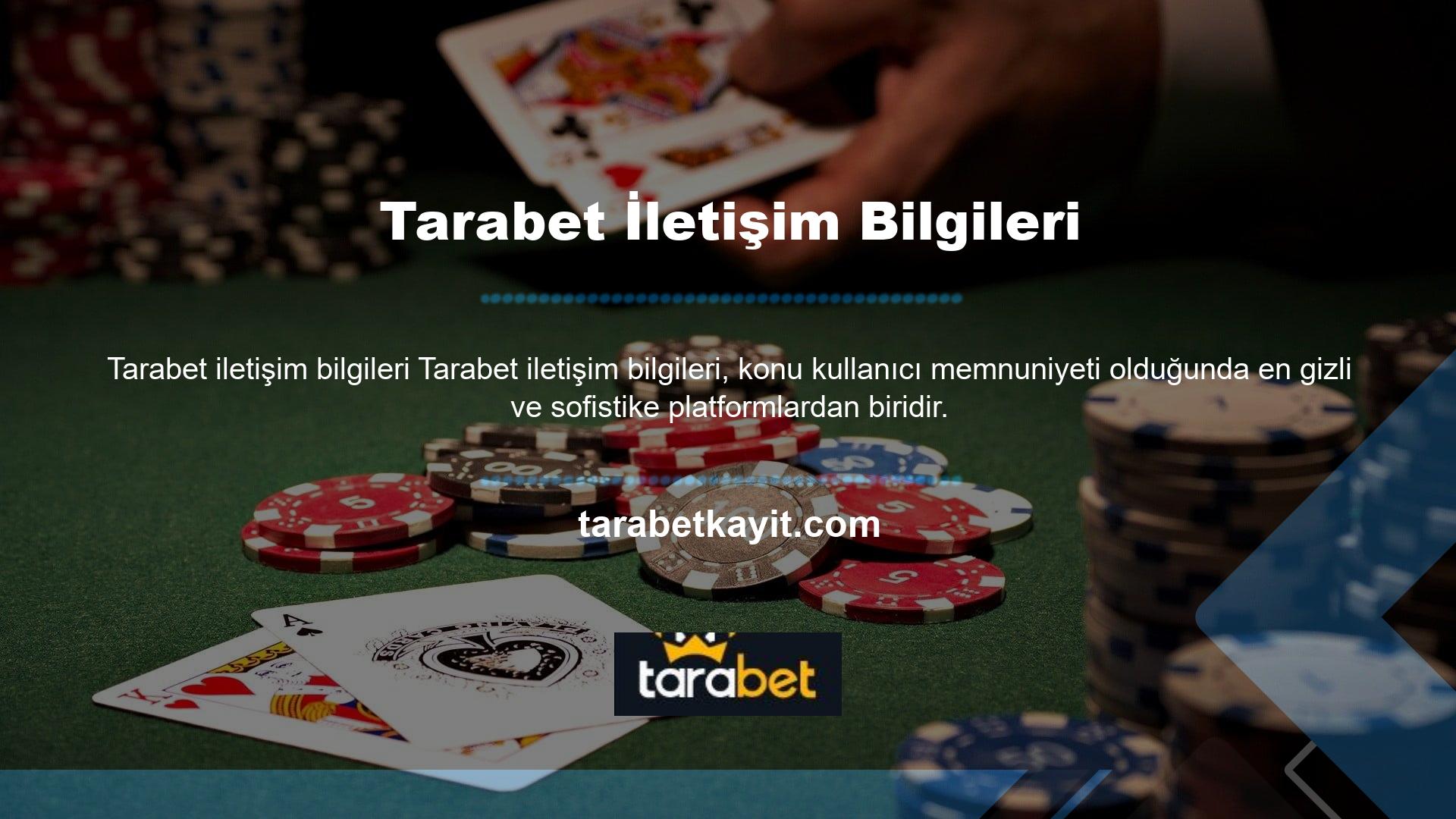 Tarabet adlı bahis platformu hem müşteri memnuniyeti hem de güvenlik için yüksek puanlar aldı
